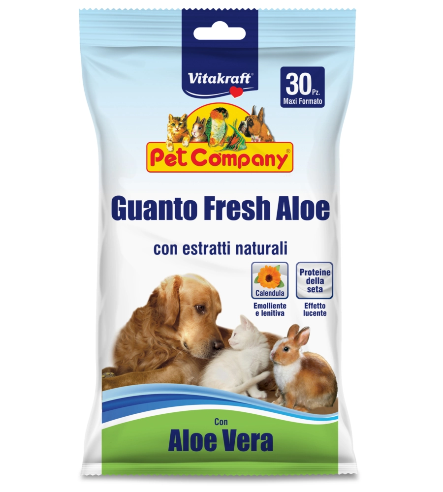 Guanto fresch aloe vera 30 pz - vitakraft